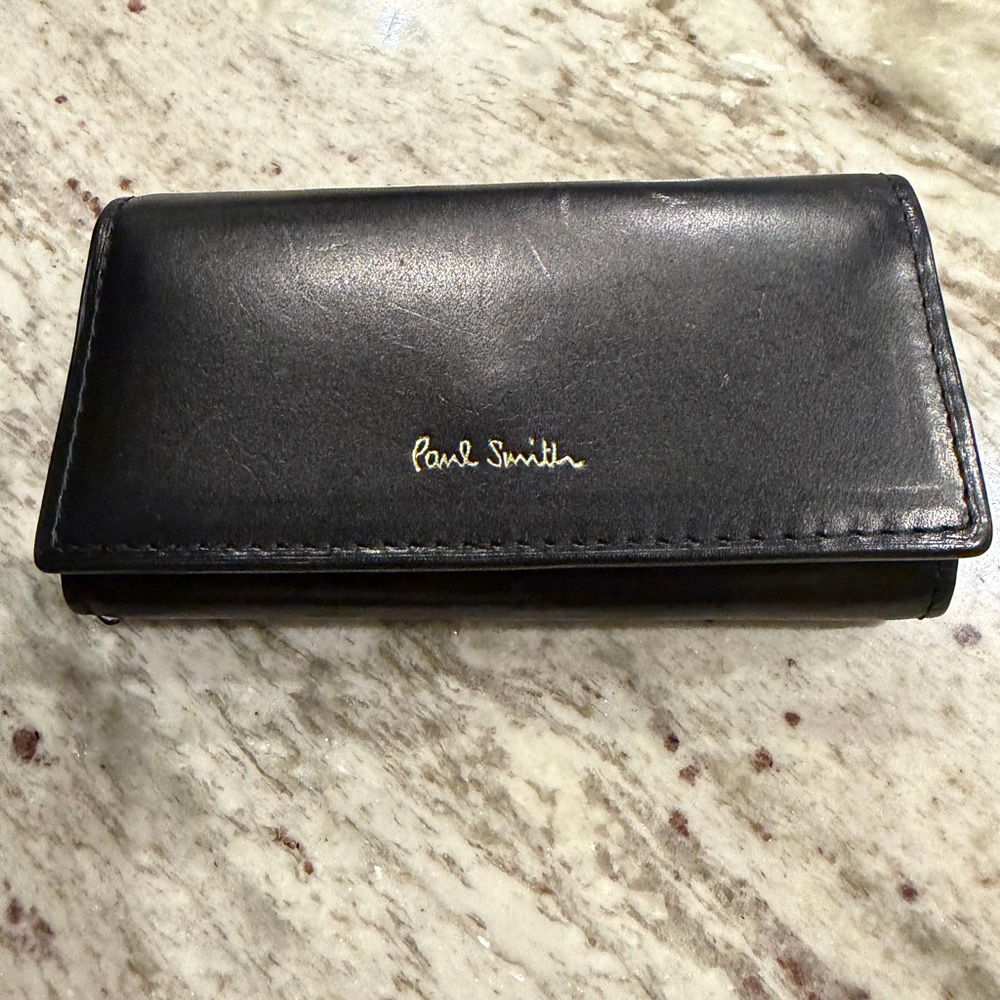 Paul Smith Black Leather Key Holder